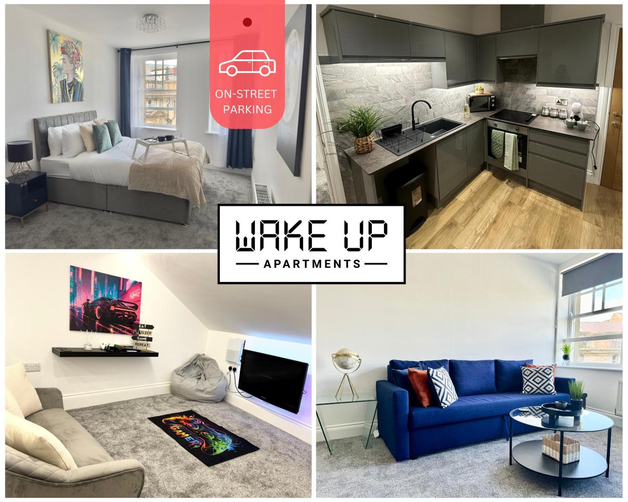 The Crown View - Luxury Apartment - Free Parking Nearby 해러게이트 객실 사진